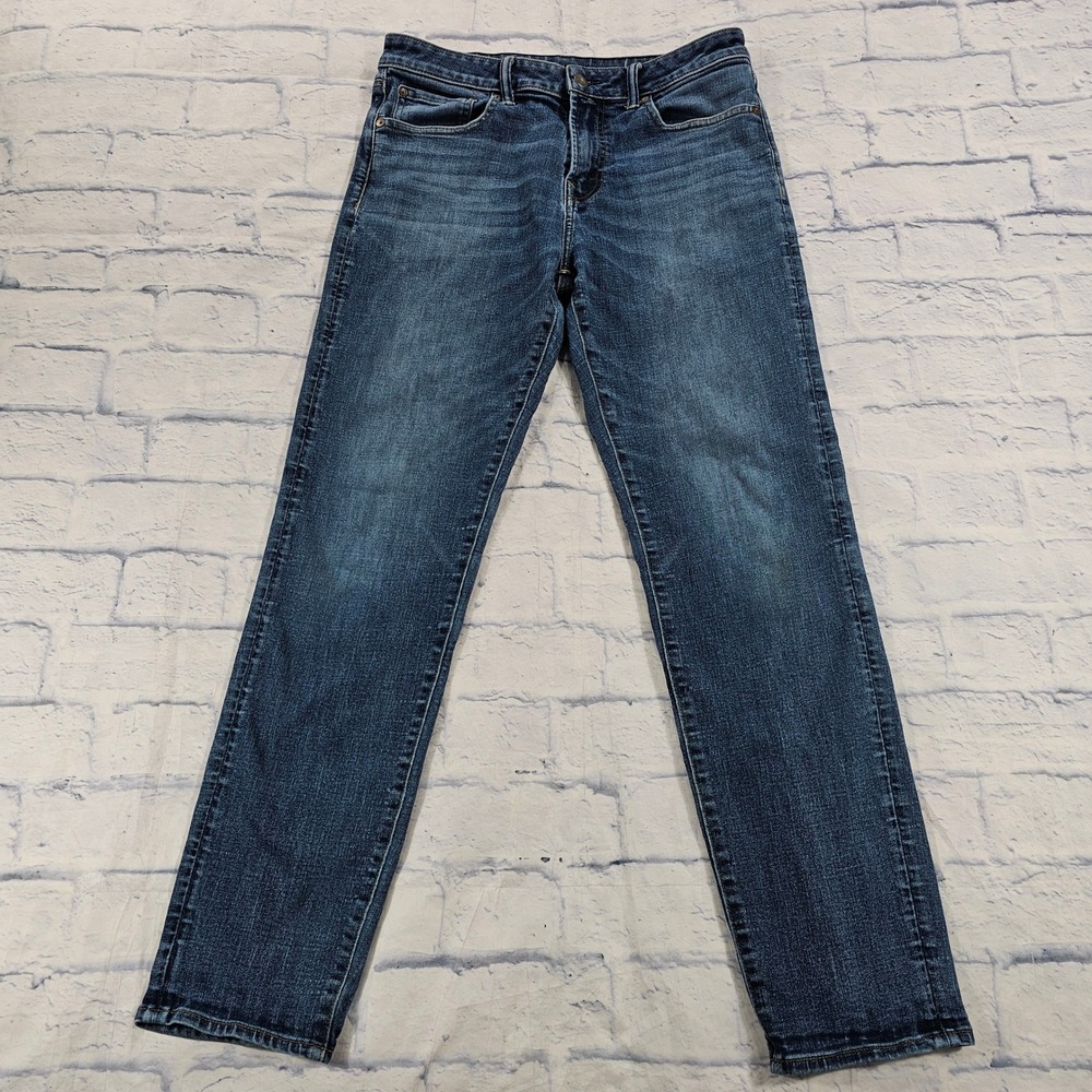 American Eagle Athletic Airflex+ Jeans Mens 32x34 Blue Medium Wash Denim Pants